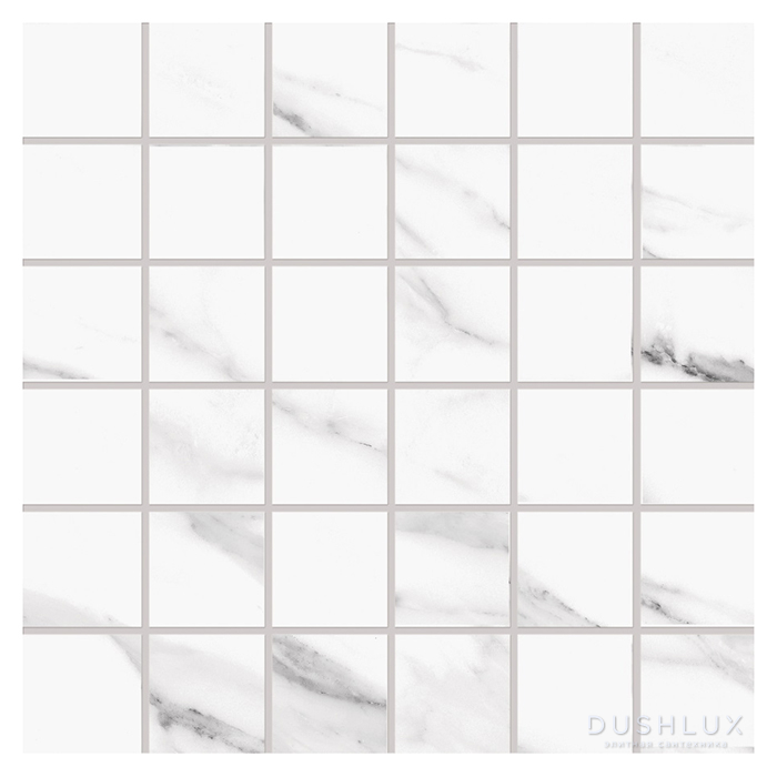 Фото Emilceramica Tele DI Marmo Керамогранит 30x30x0,95см, настенная, глазурованный, цвет: Mosaico Statuario Michelangelo Naturale