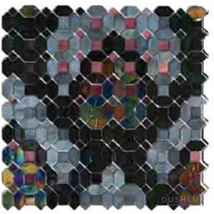 Фото Sicis Crystal Friendly Мозаика 30.5x30.4см, настенная, стекло, декор: raja dark