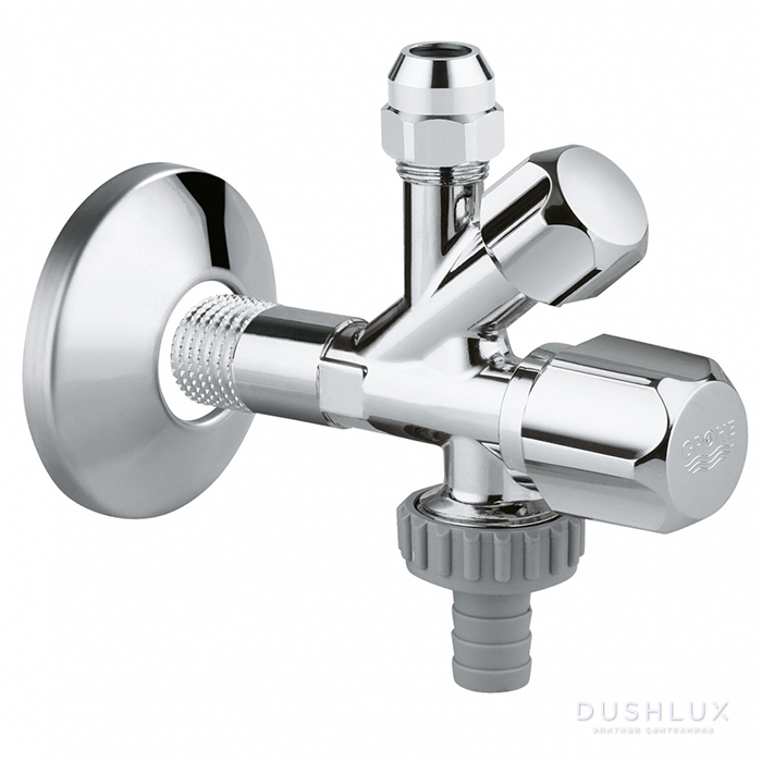 Фото Grohe WAS, Вентиль угловой 1/2″-3/8″, комбинированный, цвет: хром