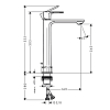 Hansgrohe Rebris E Смеситель для раковины-чаши 240, однорычажный, CoolStart, со сливным гарнитуром, цвет: матовый черный