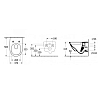 Villeroy&Boch Subway 3 Унитаз 37х56х36см., подвесной, безободковый, SoftClosing, цвет: альпийский белый