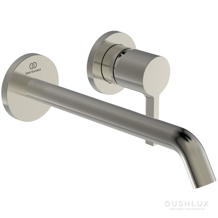 Фото Ideal Standard Joy Смеситель для раковины, встраиваемый, излив: 22.5см., цвет: PVD Silver Storm (Серебряный Шторм)
