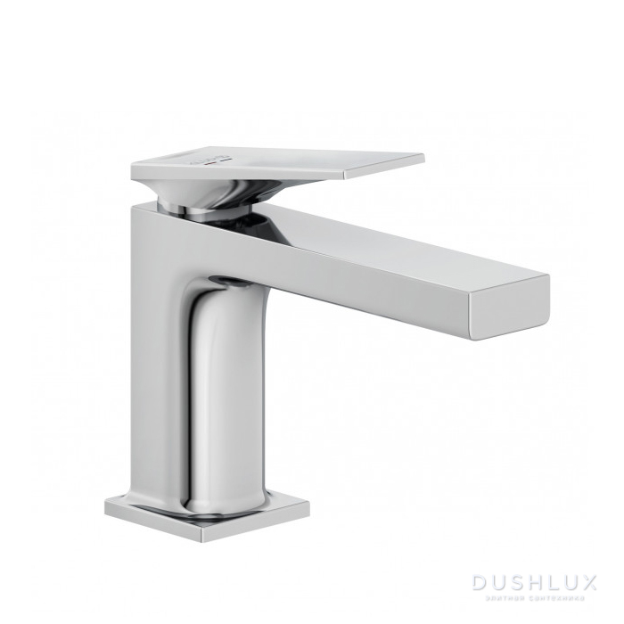 Фото Kludi Decus Смеситель для раковины, 1 отв., с донным клапаном PUSH-OPEN, EcoPlus, цвет: хром