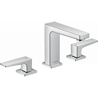 Hansgrohe Metropol Смеситель для раковины 110, на 3 отв, с донным клапаном, излив 132мм, цвет: хром
