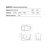 Dea Design Single Ванна 130x70x85см., отдельностоящая, Solid Surface, цвет: White №18