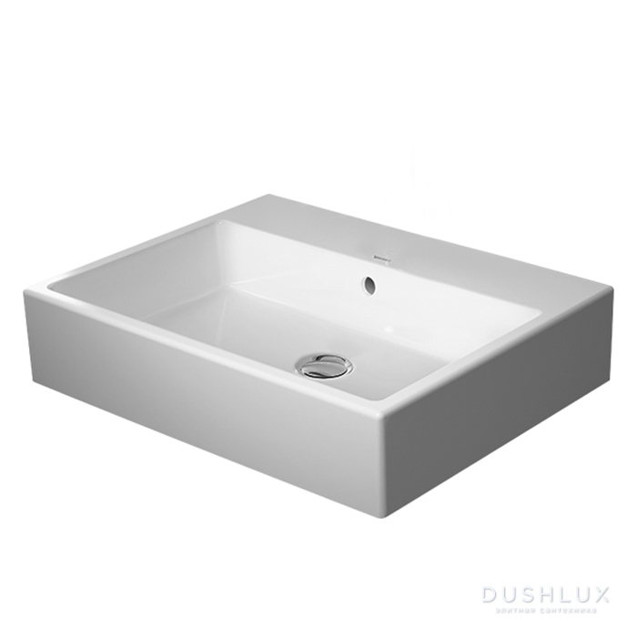 Фото Duravit Vero Air Раковина 60х47 см, подвесная, без отв. с переливом, цвет: белый