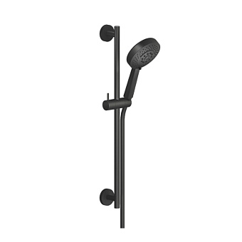Nobili Free shower Душевой гарнитур, настенный, штанга 60см., с ручным душем, цвет: черный матовый