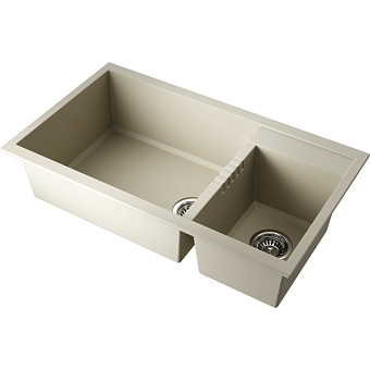 Omoikiri Tedori 86-2-LB Кухонная мойка 86x22x50см.,встраиваемая, цвет: ваниль