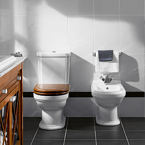 Унитазы и биде Villeroy&Boch Hommage в классическом стиле