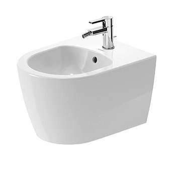Duravit ME by Starck Биде подвесное 37x48см, с 1 отв., вкл. крепление Durafix, с покрытием WonderGliss, цвет: белый
