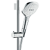Hansgrohe Raindance Select E Душевой набор: штанга 65см, ручной душ, 3jet (Rain, RainAir, WhirlAir), мыльница, шланг, цвет: белый/хром