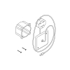 Duravit Комплект предварительного монтажа для писсуара, подключение к сети 100-230В, вкл. розетку с крышкой