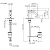 Dornbracht Meta Смеситель для раковины, на 1 отв., цвет: чёрный матовый