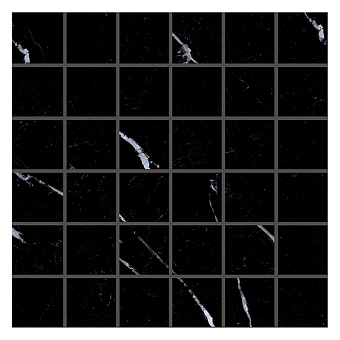 Emilceramica Tele DI Marmo Selection Керамогранит 30x30x0,95см, универсальная, глазурованный, цвет: Mosaico Nero marquinia Lappato