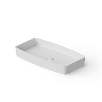 Dea Design Washbasins Раковина 68x36x9.5см., накладная, без отв., Solid Surface, цвет: White №18