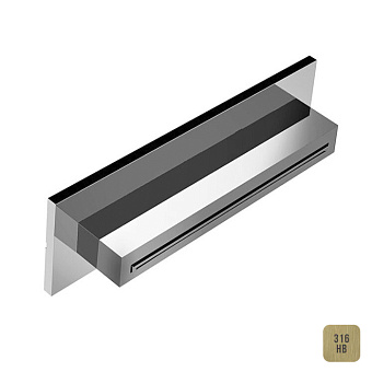 Almar Waterfalls Излив для ванны 34.6x8см., настенный, "водопад", цвет: High Brass Brushed PVD