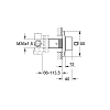 Grohe Allure Brilliant Переключатель на 3 положения, цвет: темный графит матовый