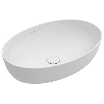 Villeroy&Boch Artis Раковина 61х41х13см., накладная, без отв., без перелива, цвет: альпийский белый