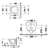 Duravit D-Neo Унитаз подвесной 37x48 cм, безободковый, цвет: белый