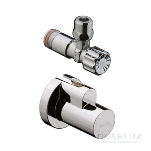 Фото Hansgrohe угловой вентиль,с декоративной накладкой, цвет: хром