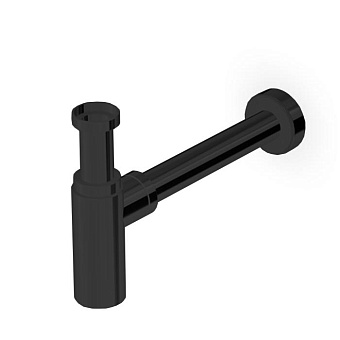 Zucchetti Сифон для раковины 1 1/4, цвет: Brushed Metal Black