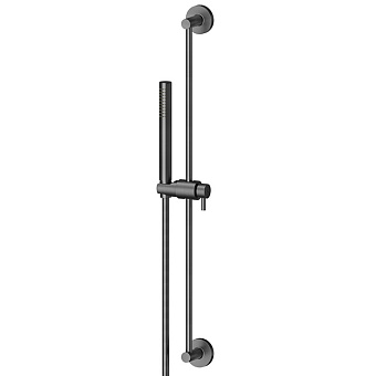 Newform Shower set Душевой гарнитур: штанга, ручной душ из латуни, шланг 150 см, цвет: PVD brushed gun metal