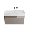 Kerama Marazzi Logica Тумба 86.8x46x40.3см., подвесная, 2 ящика, цвет: песчаный