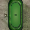 Dea Design Shadow Ванна 170x72x56см., отдельностоящая, Glasstech, прозрачная смола, цвет: Emerald R3