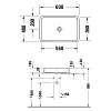 Duravit Qatego Раковина 56x40x13 см, накладная, без отв., цвет: белый
