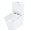 TOTO RP Унитаз-моноблок 38x70x43см, безободковый, Tornado, сиденье Slim микролифт, цвет: белый