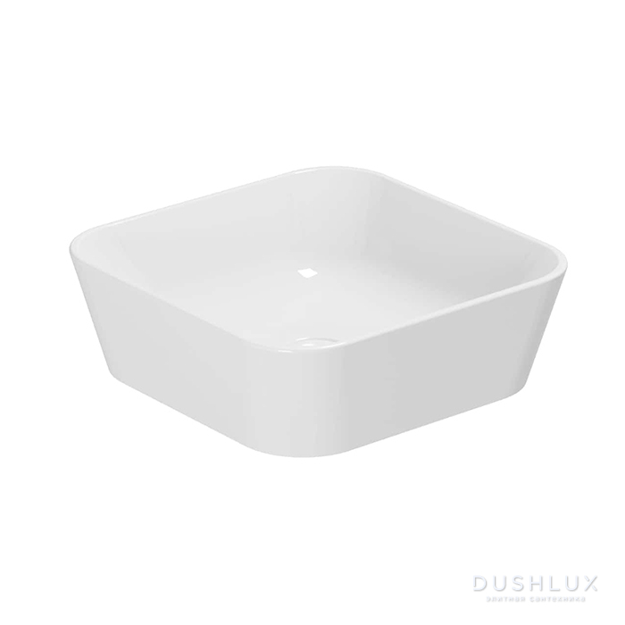 Фото Azzurra Build Раковина 43x43x14 см, без отв., накладная, цвет: белый