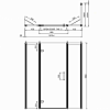 Burlington Britton Дверь на петлях 170x70см., цвет: хром