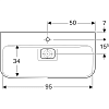 Geberit myDay Раковина подвесная, 100х48см, с 1 отв., цвет: белый