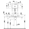 Duravit DuraSquare Раковина накладная 50x40см, без перелива, 2 отв., цвет: белый