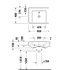 Duravit Bento Starck Box Раковина 65x48 см, подвесная, 1 отв., HygieneGlaze, цвет: белый глянцевый