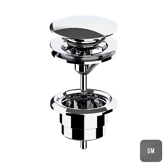 Almar Mixers Донный клапан 1"1/4 для раковины, цвет: оружейный металл брашированный PVD