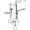 Hansgrohe Raindance Select S Душевой набор: штанга 90см, ручной душ 120, 3jet (Rain, RainAir, Whir), мыльница, шланг 1.25м, EcoSmart, цвет: хром