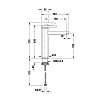Duravit Circle L Смеситель для раковины, высокий, 1 отв., цвет: черный матовый