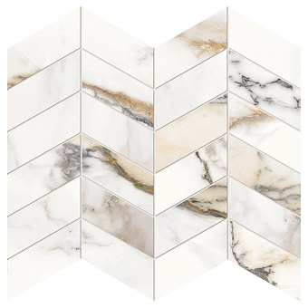 Provenza Unique Marble Керамогранит 30x30x0.95см, глазурованный, универсальная, цвет: Mosaico Arrows Paonazzette Silktech
