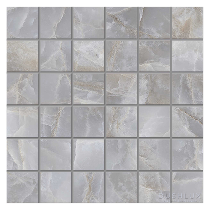 Фото Emilceramica Tele DI Marmo Reloaded Керамогранит 30x30x0,95см, универсальная, глазурованный, цвет: Mosaico Onice Klimt Lappato