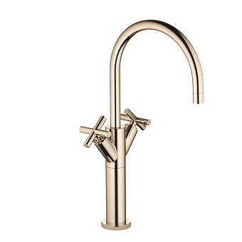 Dornbracht Tara Смеситель для раковины, на 1 отв., высокий, цвет: Шампанское