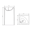 Dea Design Раковина 49.5x45.5x88см., напольная, без отв., цвет: brown copper