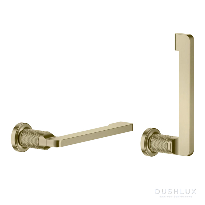 Фото Gessi Inciso Держатель туалетной бумаги, подвесной, цвет: brushed brass pvd