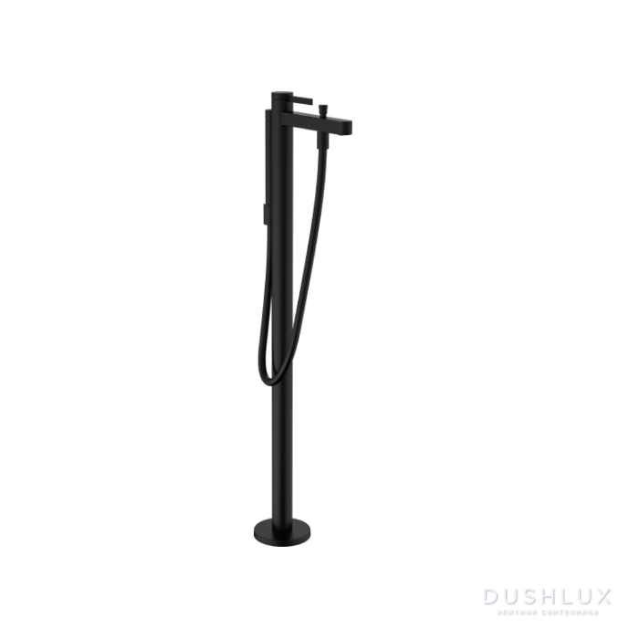 Фото Hansgrohe Finoris Смеситель для ванны, напольный, цвет: черный матовый
