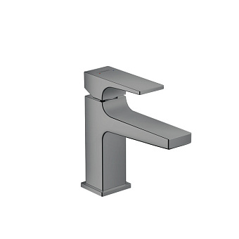 Hansgrohe Metropol Смеситель для раковины 100, на 1 отв, с донным клапаном, излив 127мм, цвет: шлифованный черный хром