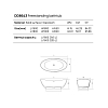 Dea Design Elegant Ванна 160x80x55см., отдельностоящая, Glasstech, прозрачная смола, цвет: Smoky Black R4