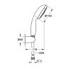 Grohe Tempesta 100 Душевой гарнитур, 2 вида струй, цвет: хром
