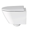 Duravit D-Code Унитаз 37x48см., подвесной, безободковый, с сиденьем микролифт, цвет: белый глянцевый