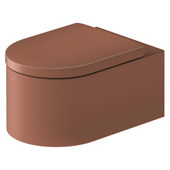 Duravit Millio Унитаз подвесной, 37x57см., декор "Smooth", крепление в компл., цвет: матовая корица