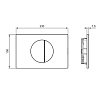 Ideal Standard Oleas M5 Панель смыва, механическая, двойной смыв, цвет: PVD Magnetic Grey
